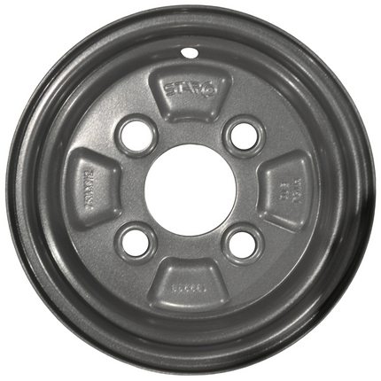 Kenda Anhänger Felge 8 Zoll - 2.50Ax8 - Lochkreis: 4x100 - Tragfähigkeit: 345 kg - Nabendurchmesser: 60 mm - ET0