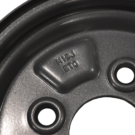 Kenda Anhänger Felge 8 Zoll - 2.50Ax8 - Lochkreis: 4x100 - Tragfähigkeit: 345 kg - Nabendurchmesser: 60 mm - ET0