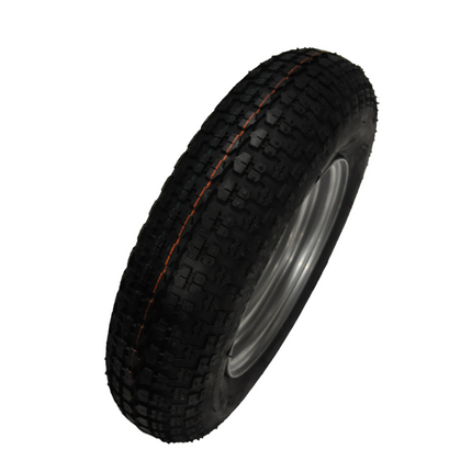 Kenda Komplettrad 8 Zoll - 3.50-8 Reifen + Felge - Opel Lochkreis: 4x100 - 4PR - 170 kg - 60 mm Nabendurchmesser