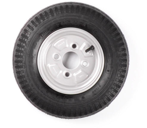 Kenda Komplettrad 8 Zoll 4.00-8 Reifen + Felge - Opel Lochkreis: 4x100 - 6PR - 335 kg - 60 mm Nabendurchmesser