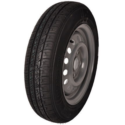 Kenda Komplettrad Anhänger - 135/80R13 - Lochkreis: 4x100 - Tragfähigkeit: 335 kg - Nabendurchmesser: 57 mm