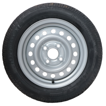 Kenda Komplettrad Anhänger - 145/70R13 - Lochkreis: 4x100 - Tragfähigkeit: 425 kg - Nabendurchmesser: 57 mm