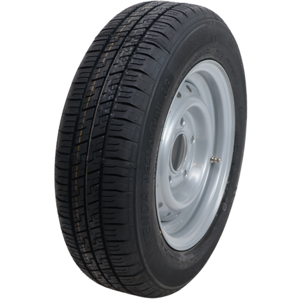 Kenda Komplettrad Anhänger - 155/70R12C - Lochkreis: 5x112 - Tragfähigkeit: 900 kg - Nabendurchmesser: 67 mm