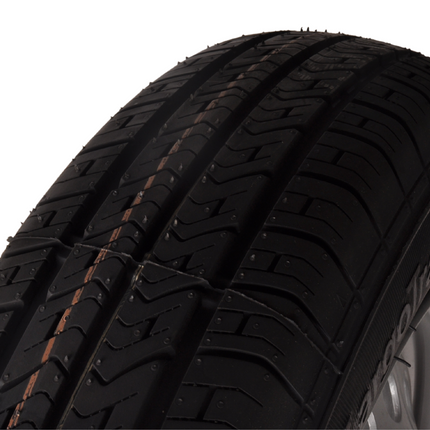 Kenda Komplettrad Anhänger - 155/80R13 - Lochkreis: 4x100 - Tragfähigkeit: 500 kg - Nabendurchmesser: 57 mm
