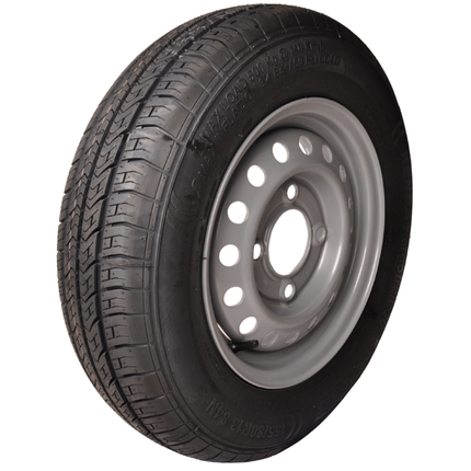 Kenda Komplettrad Anhänger - 155/80R13 - Lochkreis: 4x130 - Tragfähigkeit: 500 kg - Nabendurchmesser: 85 mm
