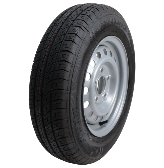 Kenda Komplettrad Anhänger - 155/80R13 - Lochkreis: 5x112 - Tragfähigkeit: 500 kg - Nabendurchmesser: 67 mm