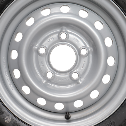 Kenda Komplettrad Anhänger - 155/80R13 - Lochkreis: 5x112 - Tragfähigkeit: 500 kg - Nabendurchmesser: 67 mm