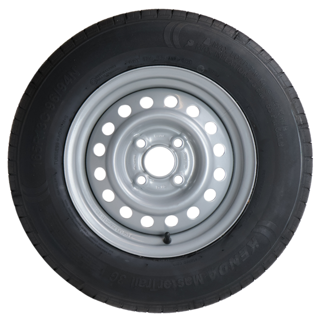 Kenda Komplettrad Anhänger - 165R13C - Lochkreis: 4x100 - Tragfähigkeit: 600 kg