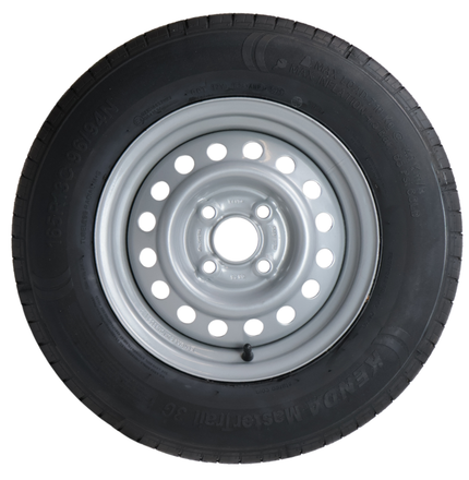 Kenda Komplettrad Anhänger - 165R13C - Lochkreis: 4x100 - Tragfähigkeit: 600 kg