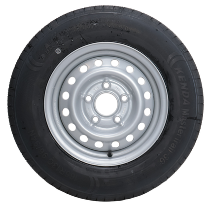 Kenda Komplettrad Anhänger - 165R13C - Lochkreis: 5x112 - Tragfähigkeit: 710 kg - Nabendurchmesser: 67 mm