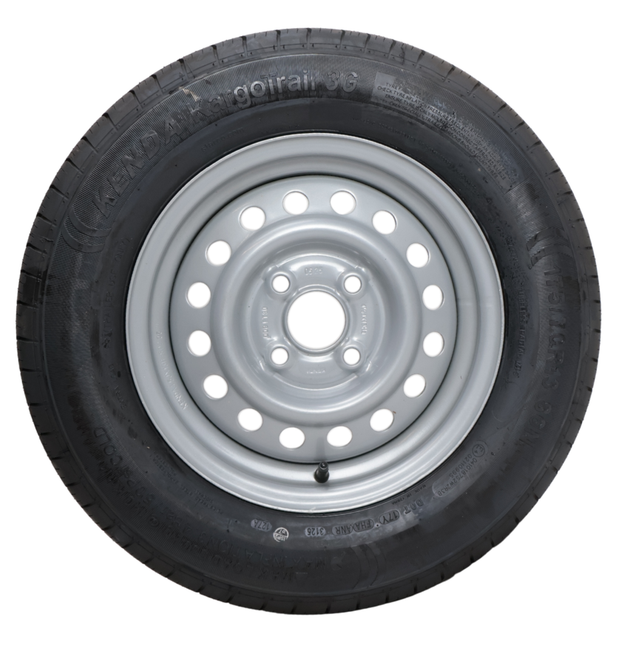 Kenda Komplettrad Anhänger - 175/70R13 - Lochkreis: 4x100 - Tragfähigkeit: 530 kg -Nabendurchmesser: 57 mm