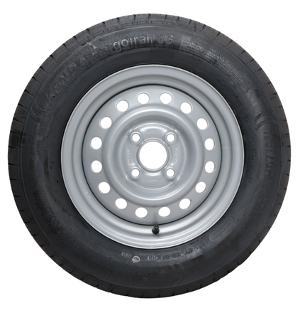Kenda Komplettrad Anhänger - 175/70R13 - Lochkreis: 4x100 - Tragfähigkeit: 530 kg -Nabendurchmesser: 57 mm