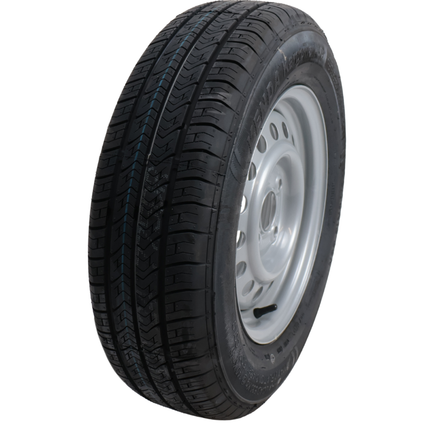 Kenda Komplettrad Anhänger - 175/70R13 - Lochkreis: 4x100 - Tragfähigkeit: 530 kg -Nabendurchmesser: 57 mm