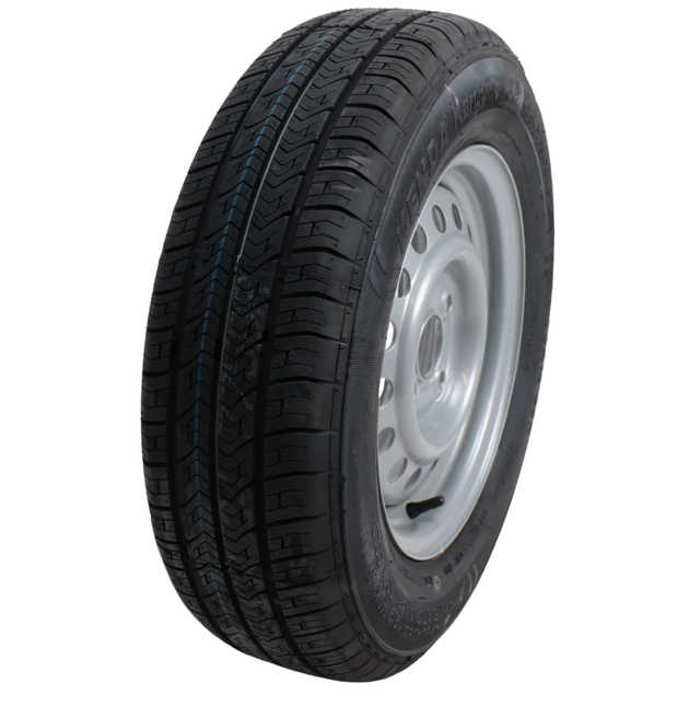 Kenda Komplettrad Anhänger - 175/70R13 - Lochkreis: 4x100 - Tragfähigkeit: 530 kg -Nabendurchmesser: 57 mm