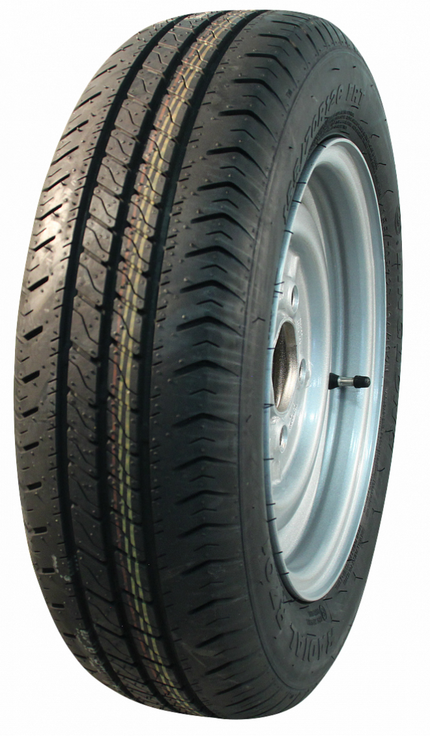 Kenda Komplettrad Anhänger - 175/70R13 - Lochkreis: 4x130 - Tragfähigkeit: 530 kg - Nabendurchmesser: 85 mm