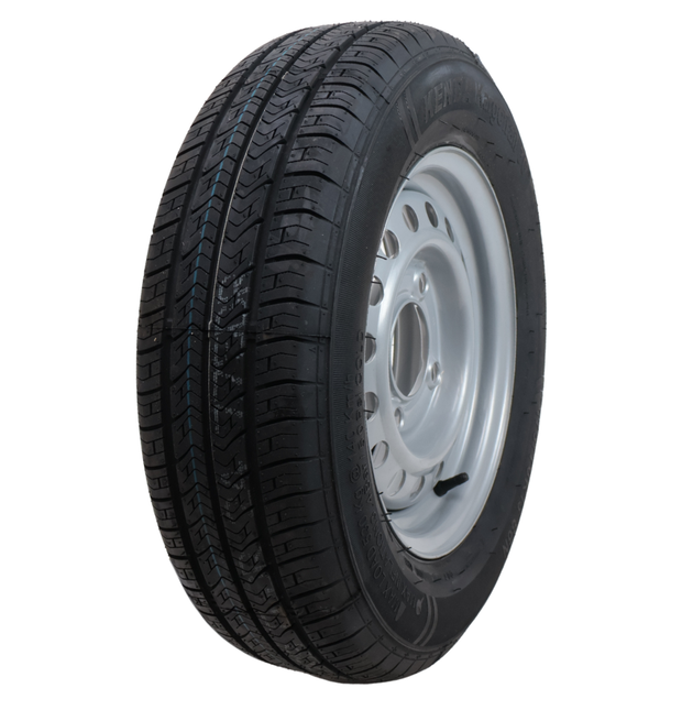 Kenda Komplettrad Anhänger - 175/70R13 - Lochkreis: 4x130 - Tragfähigkeit: 530 kg - Nabendurchmesser: 85 mm