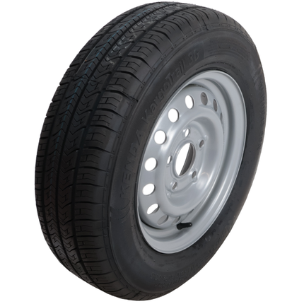 Kenda Komplettrad Anhänger - 175/70R13 - Lochkreis: 5x112 - Tragfähigkeit: 530 kg - Nabendurchmesser: 67 mm