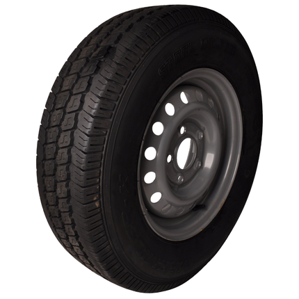 Kenda Komplettrad Anhänger - 175/80R13C - Lochkreis: 5x112 - Tragfähigkeit: 730 kg - Nabendurchmesser: 67 mm