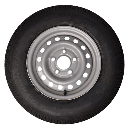 Kenda Komplettrad Anhänger - 175/80R13C - Lochkreis: 5x112 - Tragfähigkeit: 730 kg - Nabendurchmesser: 67 mm