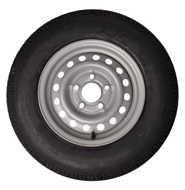Kenda Komplettrad Anhänger - 175/80R13C - Lochkreis: 5x112 - Tragfähigkeit: 730 kg - Nabendurchmesser: 67 mm