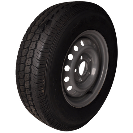 Kenda Komplettrad Anhänger - 175R13C - Lochkreis: 5x112 - Tragfähigkeit: 730 kg - Nabendurchmesser: 67 mm