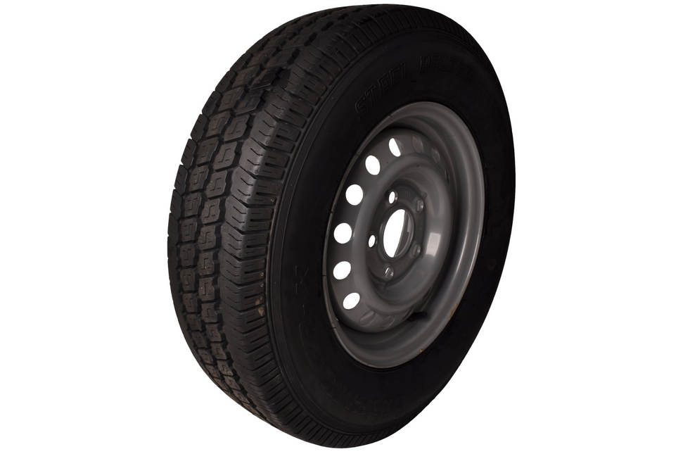 Kenda Komplettrad Anhänger - 175R13C - Lochkreis: 5x112 - Tragfähigkeit: 730 kg - Nabendurchmesser: 67 mm