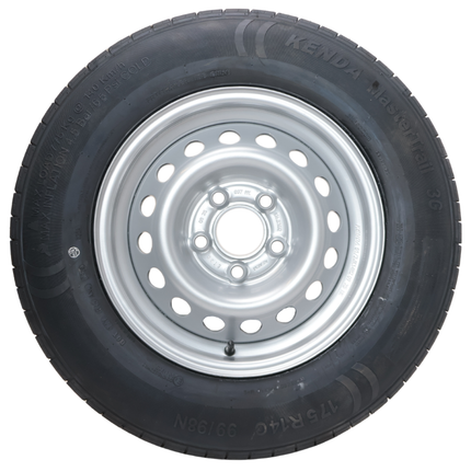 Kenda Komplettrad Anhänger - 175R14C - Lochkreis: 5x112 - Tragfähigkeit: 775 kg - Nabendurchmesser: 67 mm