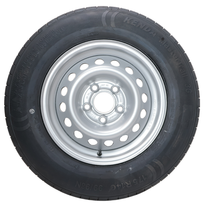 Kenda Komplettrad Anhänger - 175R14C - Lochkreis: 5x112 - Tragfähigkeit: 775 kg - Nabendurchmesser: 67 mm