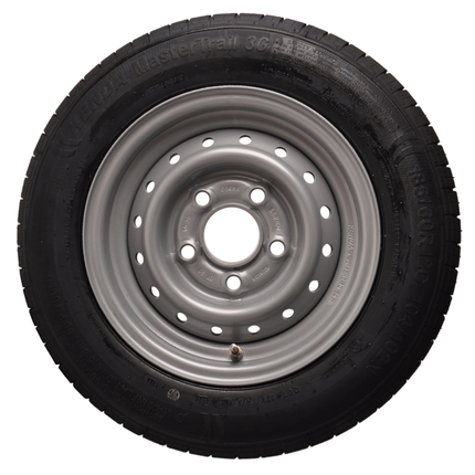 Kenda Komplettrad Anhänger - 185/60R12C - Lochkreis: 5x112 - Tragfähigkeit: 900 kg - Nabendurchmesser: 67 mm