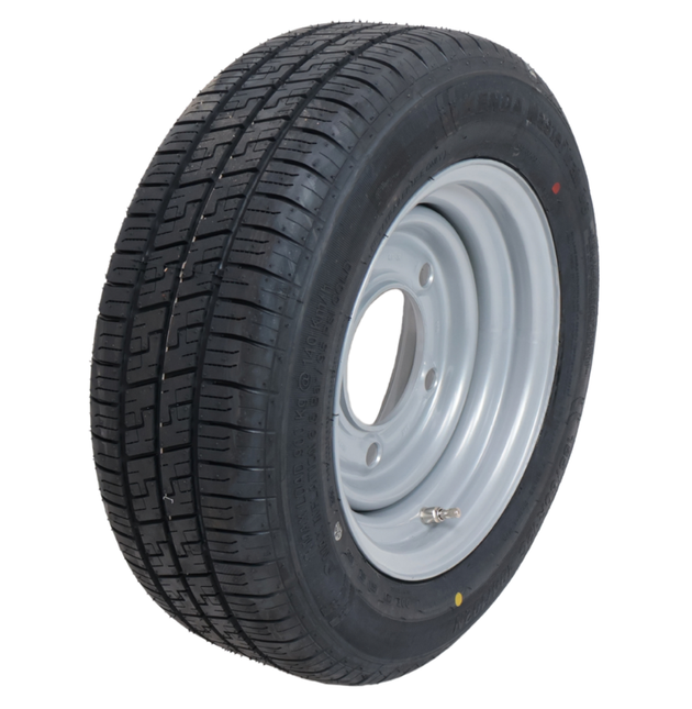 Kenda Komplettrad Anhänger - 185/60R12C - Lochkreis: 5x165,1 - Tragfähigkeit: 900 kg - Nabendurchmesser: 114,6 mm