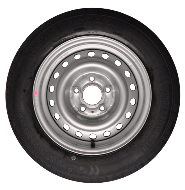 Kenda Komplettrad Anhänger - 185/65R14 - Lochkreis: 5x112 - Tragfähigkeit: 650 kg - Nabendurchmesser: 67 mm