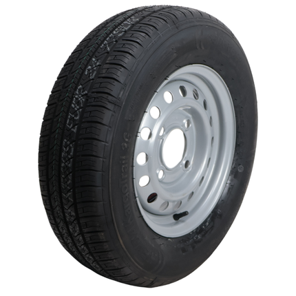 Kenda Komplettrad Anhänger - 185/70R13 - Lochkreis: 4x130 - Tragfähigkeit: 530 kg - Nabendurchmesser: 85 mm