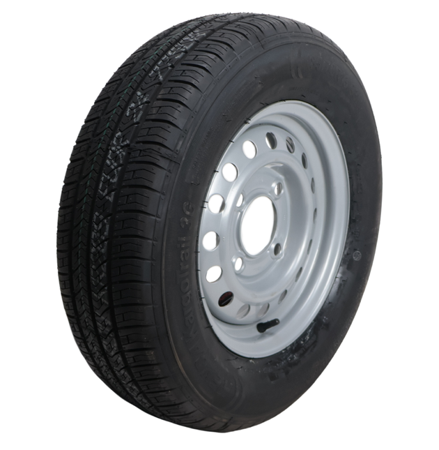 Kenda Komplettrad Anhänger - 185/70R13 - Lochkreis: 4x130 - Tragfähigkeit: 530 kg - Nabendurchmesser: 85 mm
