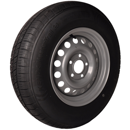 Kenda Komplettrad Anhänger - 185R14C - Lochkreis: 5x112 - Tragfähigkeit: 900 kg - Nabendurchmesser: 67 mm