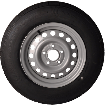 Kenda Komplettrad Anhänger - 185R14C - Lochkreis: 5x112 - Tragfähigkeit: 900 kg - Nabendurchmesser: 67 mm