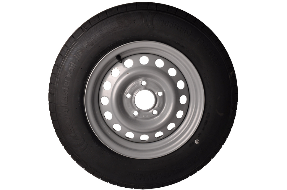 Kenda Komplettrad Anhänger - 185R14C - Lochkreis: 5x112 - Tragfähigkeit: 900 kg - Nabendurchmesser: 67 mm