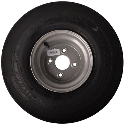 Kenda Komplettrad Anhänger - 18.5x8.50-8 - Lochkreis: 4x100 - Tragfähigkeit: 425 kg - Nabendurchmesser: 57 mm - 6PR