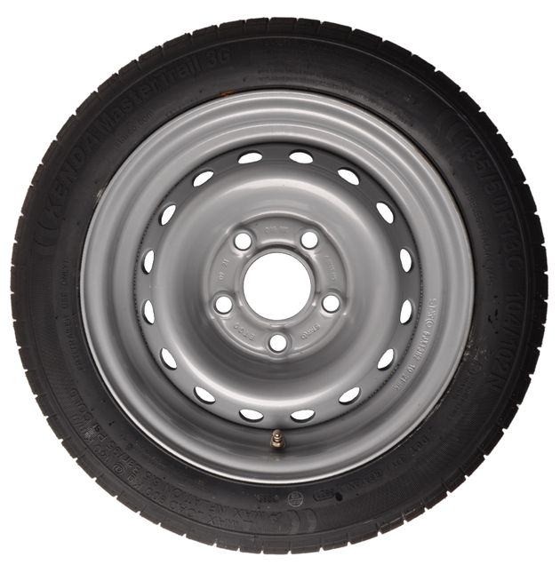 Kenda Komplettrad Anhänger - 195/50R13C - Lochkreis: 5x112 - Tragfähigkeit: 900 kg - Nabendurchmesser: 67 mm