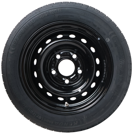 Kenda Komplettrad Anhänger - 195/50R13C - schwarze felge - Lochkreis: 5x112 - Tragfähigkeit: 900kg - Nabendurchmesser: 67 mm