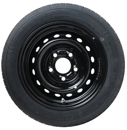 Kenda Komplettrad Anhänger - 195/50R13C - schwarze felge - Lochkreis: 5x112 - Tragfähigkeit: 900kg - Nabendurchmesser: 67 mm