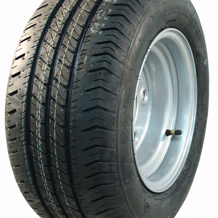 Kenda Komplettrad Anhänger - 195/55R10C - Lochkreis: 5x140 - Tragfähigkeit: 750 kg - Nabendurchmesser: 94 mm - 10PR
