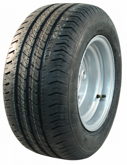 Kenda Komplettrad Anhänger - 195/55R10C - Lochkreis: 5x140 - Tragfähigkeit: 750 kg - Nabendurchmesser: 94 mm - 10PR