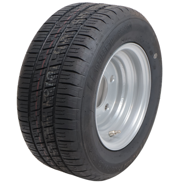 Kenda Komplettrad Anhänger - 195/55R10C - Lochkreis: 5x140 - Tragfähigkeit: 750 kg - Nabendurchmesser: 94 mm - 10PR