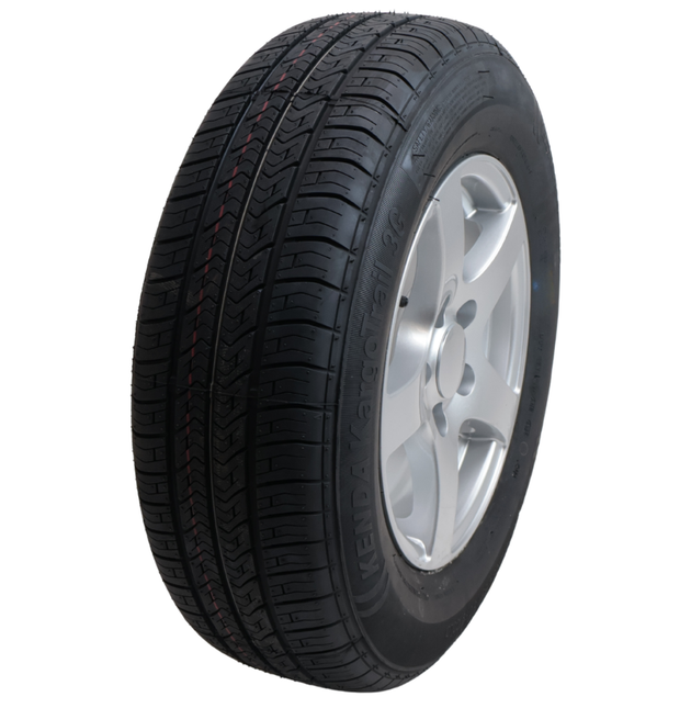 Kenda Komplettrad Anhänger - 195/70R14 - Leichtmetallfelge - Lochkreis: 5x112 - Tragfähigkeit: 750 kg - Nabendurchmesser: 67 mm - ET30