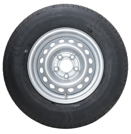 Kenda Komplettrad Anhänger - 195R14C - Lochkreis: 5x112 - Tragfähigkeit: 950 kg - Nabendurchmesser: 67 mm