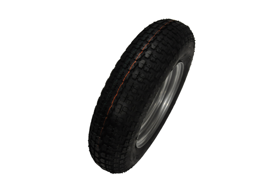 Kenda Komplettrad Anhänger - 3.50-8 - Lochkreis: 4x100 - Tragfähigkeit: 170 kg - Nabendurchmesser: 57 mm - 4PR