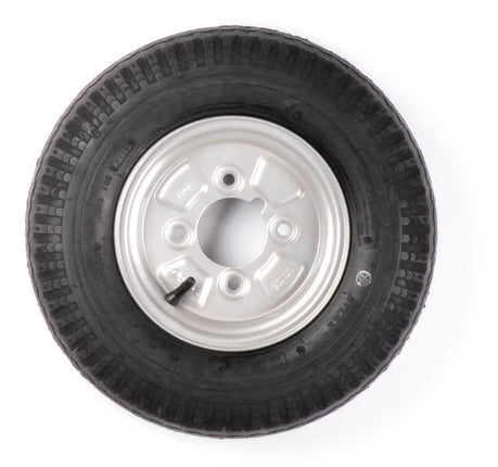 Kenda Komplettrad Anhänger - 4.00-8 - Schmiernippelaussparung - Lochkreis: 4x101,6 - Tragfähigkeit: 335 kg - Nabendurchmesser: 67 mm - 6PR