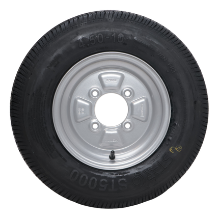 Kenda Komplettrad Anhänger - 4.50-10 - Lochkreis: 4x115 - Tragfähigkeit: 400 kg - Nabendurchmesser: 85 mm - 6PR