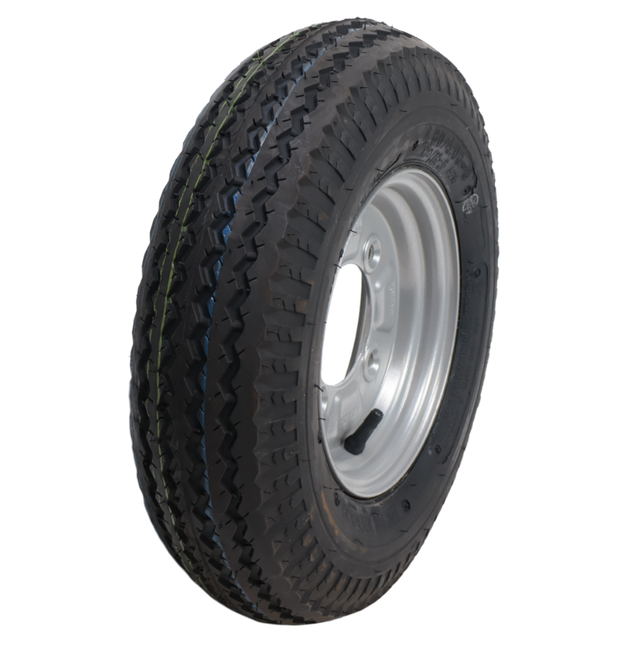 Kenda Komplettrad Anhänger - 4.80/4.00 - 8 - Lochkreis: 4x115 - Tragfähigkeit: 265 kg - Nabendurchmesser: 85 mm - 4PR
