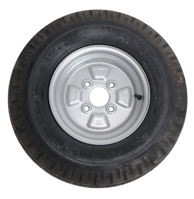 Kenda Komplettrad Anhänger - 5.00-10 - Lochkreis: 4x100 - Tragfähigkeit: 440 kg - Nabendurchmesser: 57 mm - 6PR